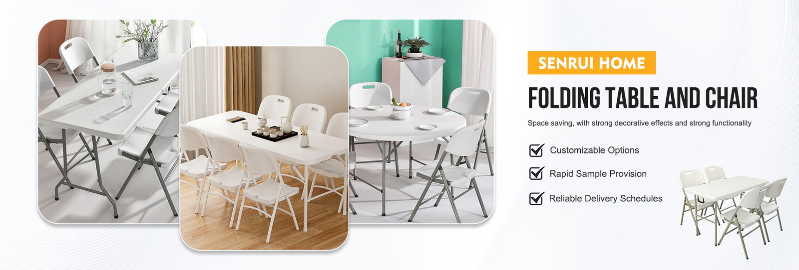 folding table banner