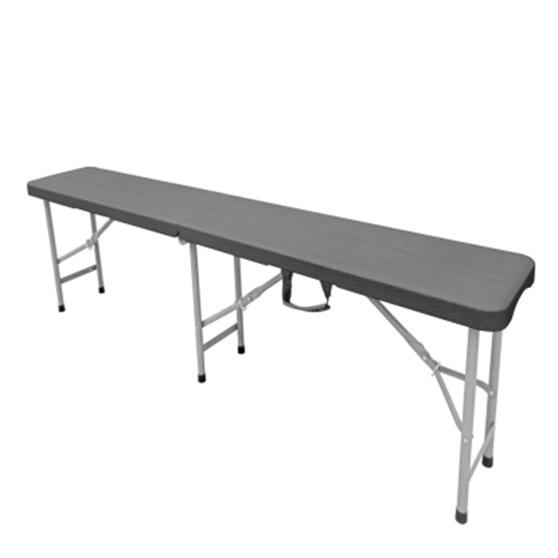 180×30×43cm Black Folding Bench